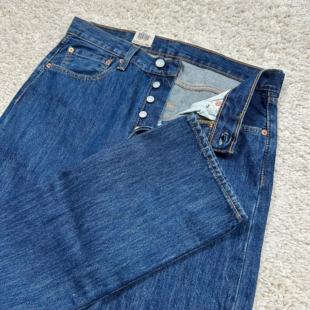 Levi's 501 Original Fit Jeans 32x32 Blue Straight Leg Button Fly New with Tags